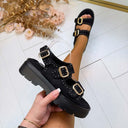 *SALE* FANNY GESP SANDAAL 3250 - BLACK