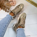 *SALE* STEVE MADDEN SETBACK-R SNEAKER 6045 - GOLD