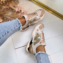 STEVE MADDEN SNEAKER SEDGWICK 5441 - WHITE/GOLD