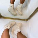GUESS 4G LOGO BOOT FLTO2LFAL10 - BEIGE