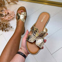*SALE* LOVY DETAIL SLIPPER CQ-007 - GOLD