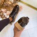 DWRS MIRABEL VERNIZ SNEAKER B11548-22 - DARK BROWN