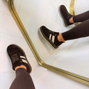 STRIPE SNEAKER 9189 - BROWN