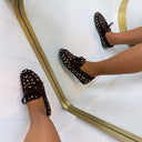 ANNE FRINGE SLIPPER AQ212 - BROWN