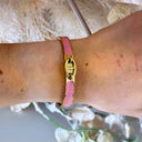 COLOUR CHAIN BRACELET SZ2394 - PINK GOLD