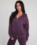 UNIQUE THE LABEL NYLA VEST DEEP BERRY
