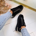 ZIP SNEAKER EV-566 - BLACK