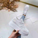 PLATEAU LACE SNEAKER PC308 - WHITE