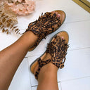 FRINGE SANDAAL X5-521 - LEOPARD