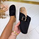 LAYLA SUEDINE INSTAPPER L-51 - BLACK
