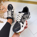 STEVE MADDEN SNEAKER SEDGWICK 5441 - BLACK/SILVER