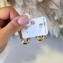 BIG OVAL EARRING EH1100 - GOLD