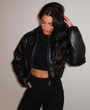 UNIQUE THE LABEL SEMMI BOMBER BLACK