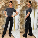 UNIQUE THE LABEL ROBYN SHORTSLEEVE CHARCOAL