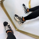 STEVE MADDEN SNEAKER SEDGWICK 5441 - BLACK/SILVER