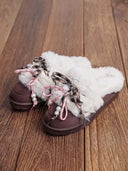STRIKJES PANTOFFEL LT33-96 - BROWN