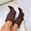 BASIC SUEDINE LAARS MET HAKJE HL-22 - BROWN
