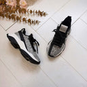 *LAATSTE MAAT 37* STEVE MADDEN MAXILLA-G SNEAKER 3431 - BLACK GLITTER