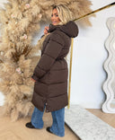 GUESS VIRGINIA LONG JACKET V6BL08W4373 - G1EA BROWN