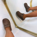 LAYLA PANTOFFEL SU012 - KHAKI