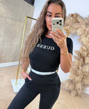 GUESS NEW CARRIE SS T-SHIRT O5RI01KBBU1 - BLACK