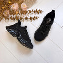 *LAATSTE MAAT 37* STEVE MADDEN SNEAKER MATCH-RE 4874 - BLK/BLK