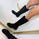 BOTTE À TALON FINASUEDINE DES8032 - KAKI/SUÈDE