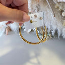 BIG HOOPS EARRING EH1122 - GOLD