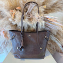 STEVE MADDEN BDELPHIN BAG 2663 - CHOCO/GOLD