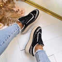 PAILLETTEN SNEAKER 8-522 - BLACK
