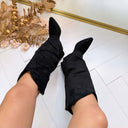 BOTTE COWBOY MI-MOLLETTE T-317 - BRUN