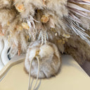 BRAID FLUFFY BAG ER171 - BEIGE