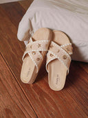 *SALE* HEELAL SLIPPER GQ8-086 - BEIGE