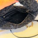 STEVE MADDEN BFLUFFY BAG 2696 - BLACK/GOLD