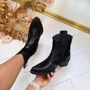 STUDDIE COWBOY BOOTIE DES8001 - BLACK