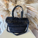 FURRY SHOPPING BAG EC60317 - BLACK