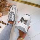 STEVE MADDEN AMPLE SNEAKER 9822 - BRONZE CLAIR