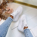 PLATEAU LACE SNEAKER PC308 - BLANC