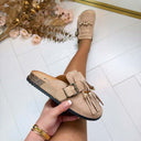 VICKY FRINGE INSTAPPER L-52 - BEIGE