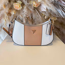 GUESS NOELLE II TOP ZIP SHOULDER BAG ZG967218 - OFF WHITE/BEIGE