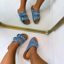 SPARK DENIM SLIPPER WS102 - L. BLUE