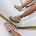 STEVE MADDEN MUSTANG WEDGE 4987 - SAND SUEDE