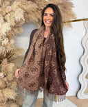 GUESS LOGO SCARF AW5217VIS03 - BNL BROWN