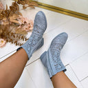 WOVEN BOOT XJ-1000 - BLUE