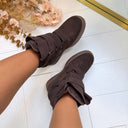 LOLA WEDGE BOOT 8-529 - BROWN