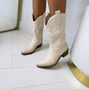 DIANA COWBOY STIEFEL CC2332 - BEIGE