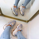 STEVE MADDEN POSSESSION-E SNEAKER 4652 - GRY BLU IVY