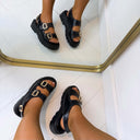 *ACTIE* STUDS SANDAAL LL1083 - BLACK