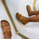 GUESS LOGO SANDAAL FLPLOESU03