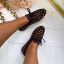 ANNE FRINGE SLIPPER AQ212 - BROWN